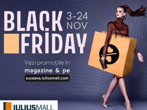 Sezonul reducerilor de până la 70% se deschide la Iulius Mall cu Black Friday