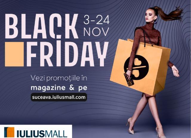 Sezonul reducerilor de până la 70% se deschide la Iulius Mall cu Black Friday