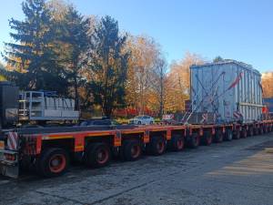 Un transport agabaritic a ajuns la Suceava după mai bine de o săptămână de la plecarea din Portul Constanța