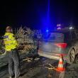 Un autoturism a intrat violent într-o căruță care se deplasa pe drumul național/european