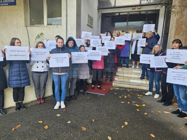 Protest spontan la Direcția de Sănătate Publică Suceava