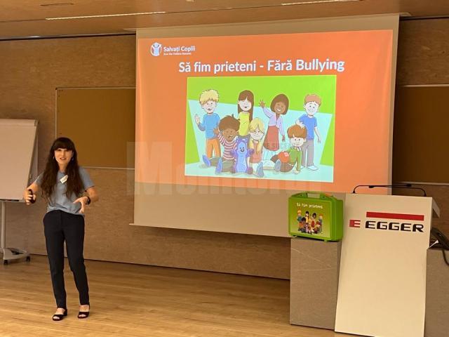 Proiectul „Să fim prieteni – Fără Bullying”, dezvoltat de Salvați Copiii și finanțat de EGGER România