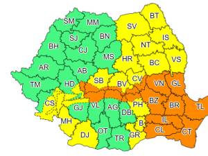 Ciclonul polar aduce iarna în weekend - cod galben și portocaliu în jumătate de țară