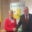 Ambasadorul Suediei, Therese Hydèn, împreună cu primarul Sucevei, Ion Lungu