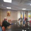 Delegația din Suedia, condusă de ambasadorul Therese Hydèn, alaturi de primarul Sucevei, Ion Lungu