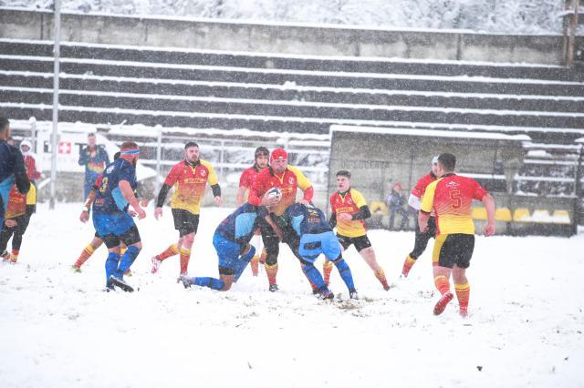 S-a jucat în condiții hibernale. Sursa foto Andrei Hamza