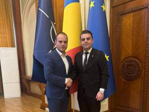 Președintele ANPM Laurențiu Alexandru Păștinaru și deputatul PSD de Suceava Gheorghe Șoldan