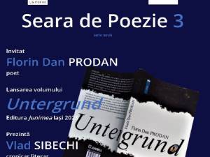 Poeții Florin Dan Prodan și Maria Curalariu, invitați, vineri, la Seara de poezie 3