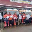 Personalul de la Ambulanța Suceava protestează în fața sediului față de noua lege a pensiilor