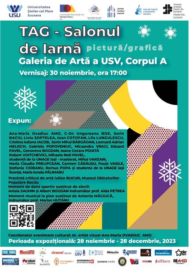 Artiști consacrați și studenți  la „Arte” vor expune la „TAG Salonul de Iarnă”, la USV