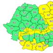Cod galben de vânt și zăpadă viscolită, prelungit până luni dimineață