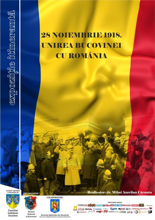 Expoziția ”28 Noiembrie 1918. Unirea Bucovinei cu România”