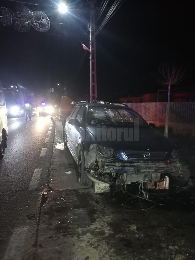 Doi răniți, duși la spital după un accident la Dumbrăveni