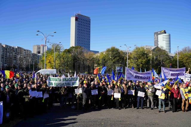 Mitingul din 16 noiembrie 2023, în Piața Victoriei, la Guvern