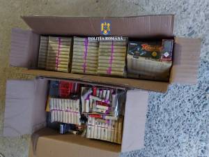 Materiale pirotehnice confiscate