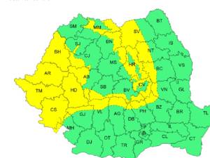Zona de munte a județului Suceava este sub cod galben de vânt puternic până duminică la ora 14:00