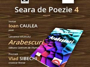 Poetul Ioan Caulea și poeta Adela Șulea, invitați la Seara de poezie de joi, organizată de Casa de Poezie Light of ink