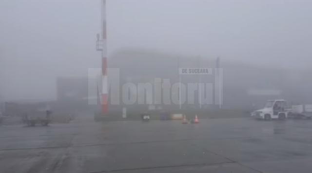 Ceață miercuri, pe Aeroportul Suceava