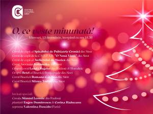 Festivalul „O, ce veste minunată”, miercuri, la Centrul Cultural Siret