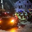 Tânărul care a intrat cu Mercedesul în plugul unui tractor era băut și a ajuns în arest