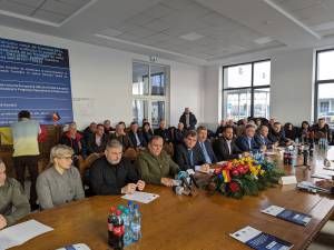 Conferința de presă organizată la recepția lucrărilor de modernizare a Vămii Siret