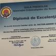 Diploma primita de universitarul sucevean