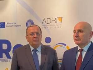 Președintele CJ Suceava, Gheorghe Flutur, și directorul ADR Nord-Est, Vasile Asandei