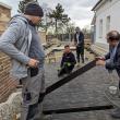 Gheorghe Flutur a pus umărul la lucrările de la Muzeul de Istorie din Siret