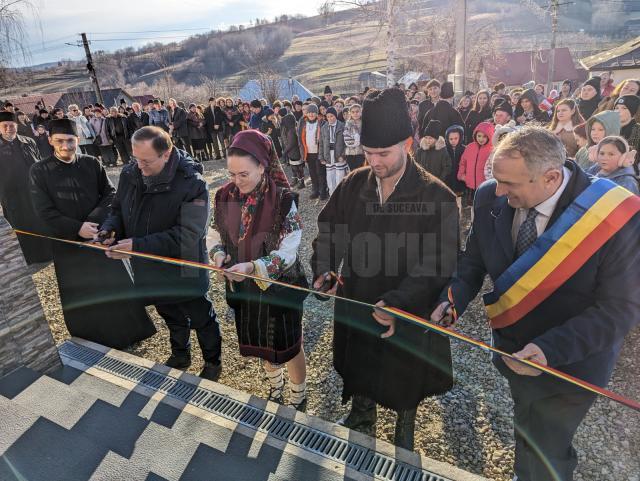 Gheorghe Flutur a participat la inaugurarea căminului cultural din comuna Comănești