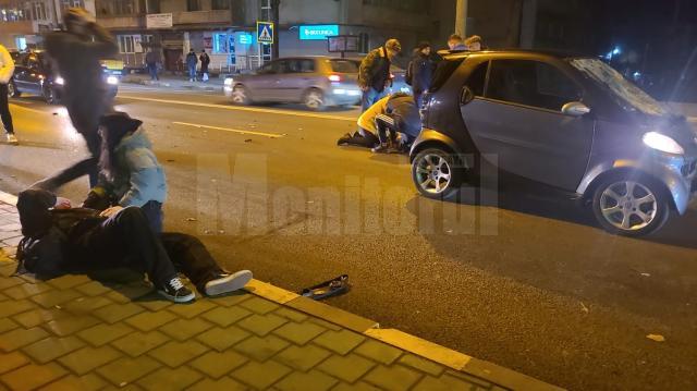 Accidentul de joi seară, de pe trecerea de pietoni din zona Policlinică