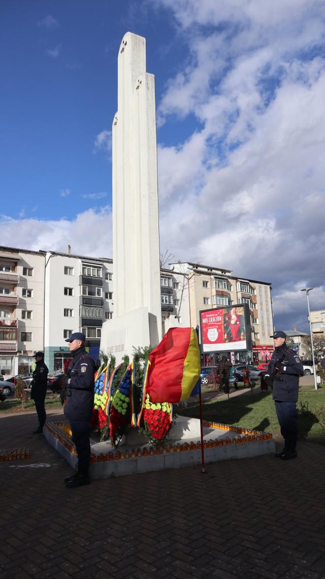 Comemorarea eroilor martiri ai Revoluției din 1989, la Fălticeni