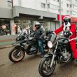 Parada motocicliștilor transformați în Moș Crăciun, încheiată pe esplanada Casei de Cultură Suceava