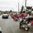 Parada motocicliștilor transformați în Moș Crăciun, încheiată pe esplanada Casei de Cultură Suceava