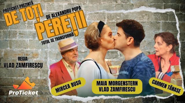 Maia Morgenstern și Carmen Tănase, pe scena suceveană, în spectacolul „De toți pereții (Totul se transformă)”