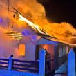 Casă distrusă de un puternic incendiu, la Sucevița