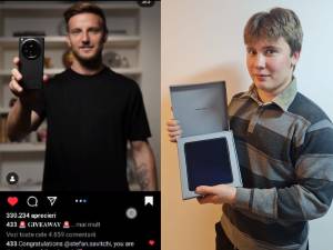 Ștefan Savițchi, din Gura Humorului, câștigătorul telefonului oferit de fotbalistul croat Ivan Rakitic pe platforma 433