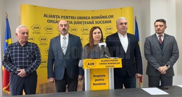 Presedinta Organizației Municipale Suceava a Partidului AUR, Veronica Grosu