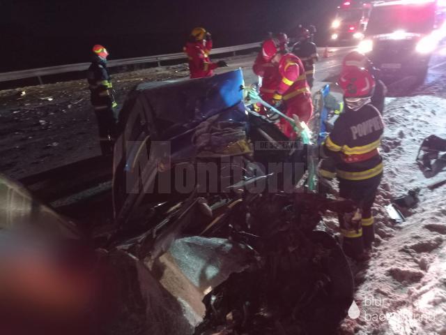 Șoferul unui autoturism, mort după ce s-a zdrobit de un cap de tir, pe șoseaua de centura a Sucevei