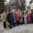 Coroane de flori, la statuia poetului Mihai Eminescu din municipiul Suceava, de Ziua Culturii Naționale