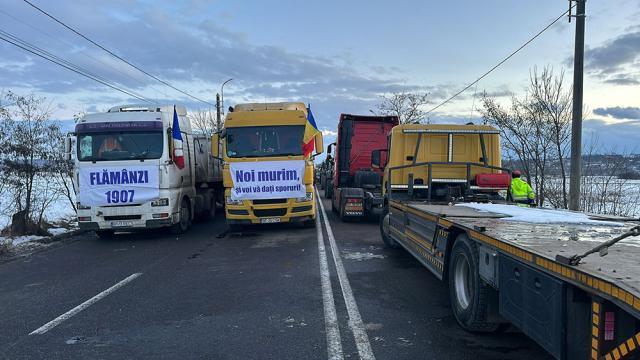 Și transportatorii au ieșit în stradă