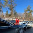 Impact între două autotursime pe Calea Unirii, zona Grup Școlar