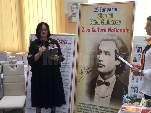 Prof. dr. Aurica Daneliuc a conceput și coordonat momentul literar-muzical „Închinare la Luceafăr”