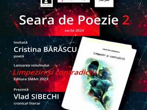 Poetele Cristina Bărăscu și Mădălina Chițu, invitate la o nouă Seară de Poezie