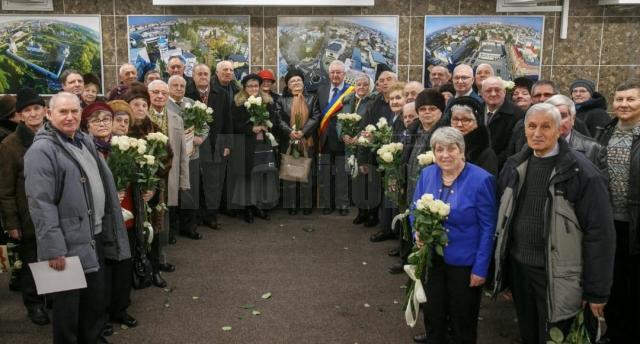 40 de Cupluri de Aur sărbătorite la sediul Primăriei Suceava, la împlinirea a 50 de ani de căsătorie