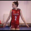 În vârstă de doar 15 ani, suceveanca Maria Cimbru evoluează pentru naționala de volei ...