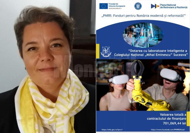 Corina Nuțu, directoarea Colegiului Național „Mihai Eminescu” Suceava