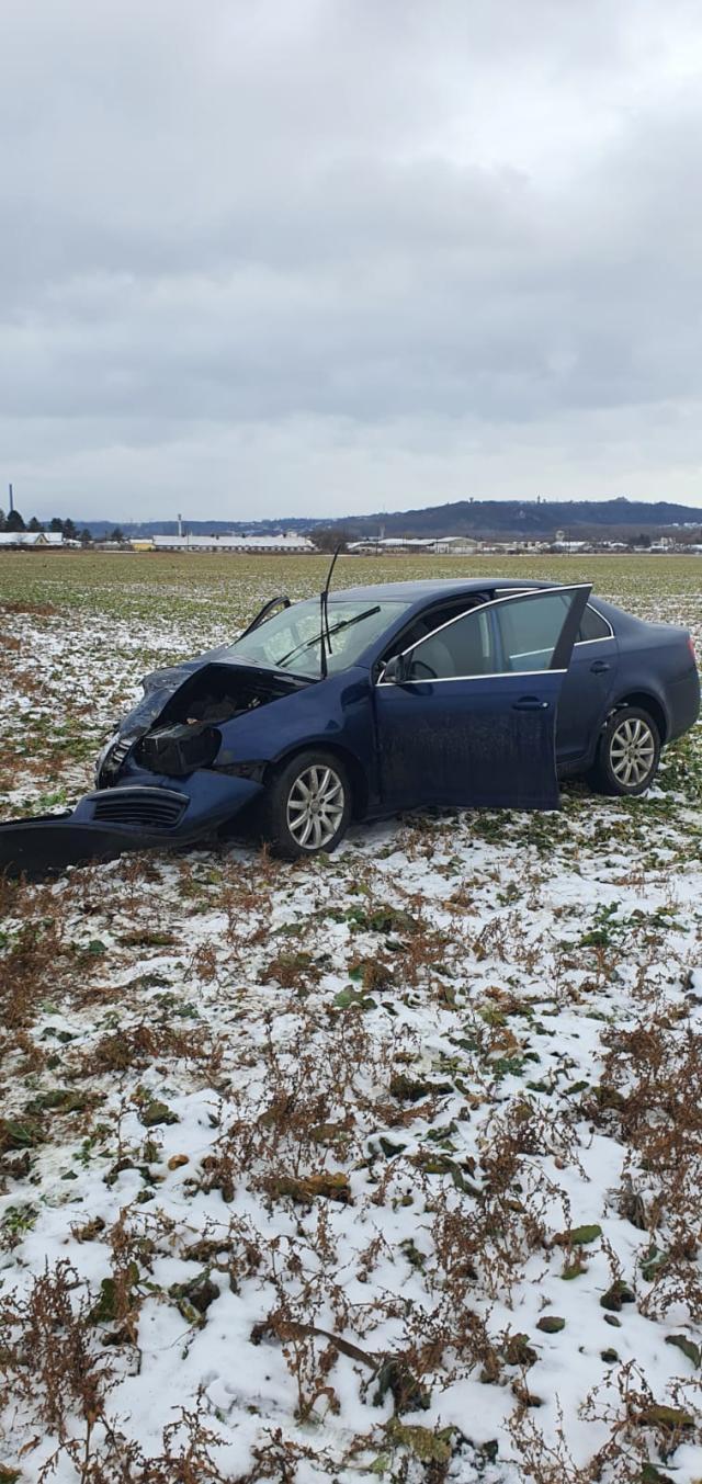 Accident la ieșirea din municipiul Suceava spre Rădăuți, pe E 85