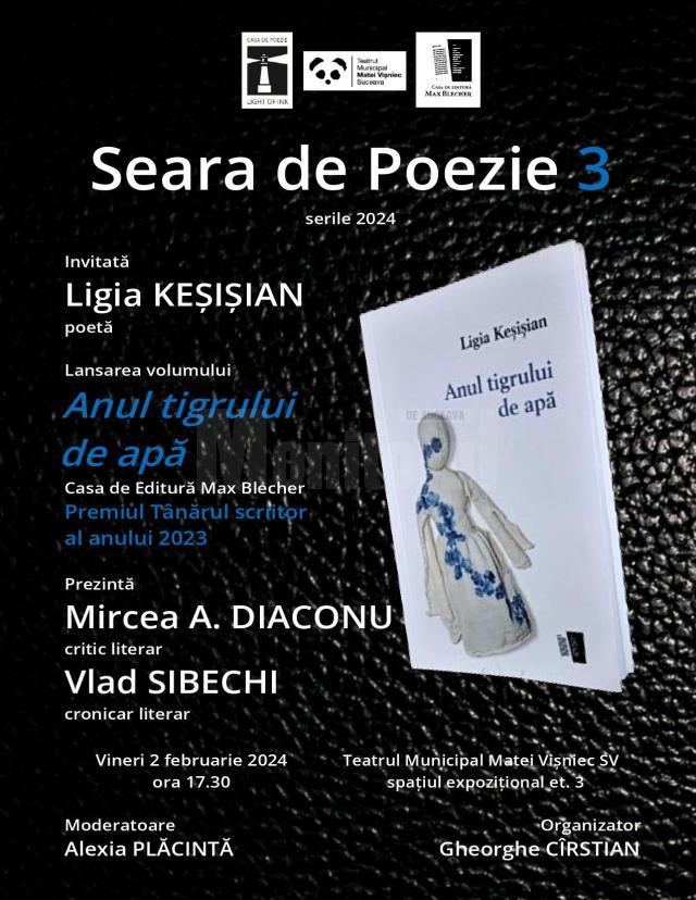 Poeta Ligia Keșișian, invitată la „Seara de Poezie” organizată la Teatrul Municipal „Matei Vișniec”