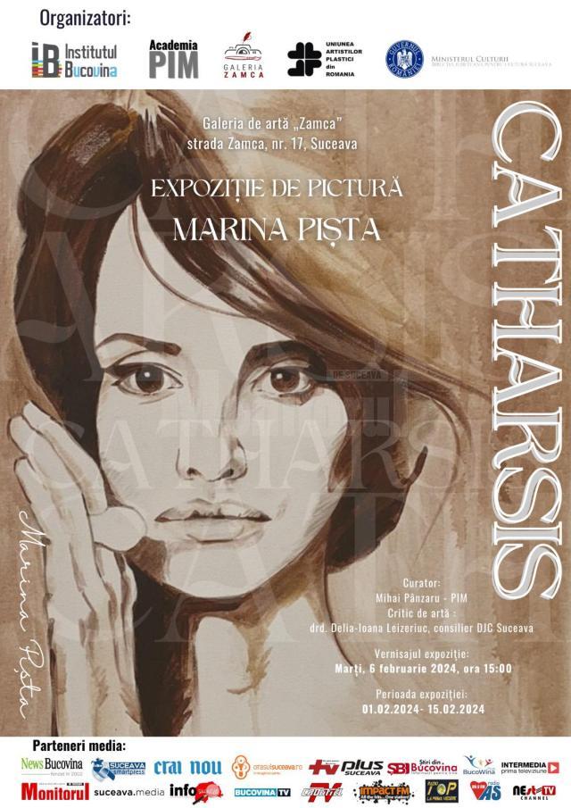 „Catharsis”, expoziție semnată de Marina Pișta, la Galeria de artă „Zamca”