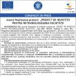 Anunț finalizarea proiect: „PROIECT DE INVESTIŢII PENTRU RETEHNOLOGIZAREA SOCIETĂŢII